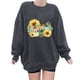 thumbnail image 1 of Sudadera Para Mujer, Sudaderas de Cuello Redondo, Blusa Holgada de Manga Larga Con Estampado de Otoño A La Moda, Jersey Informal de Cuello Redondo, Tops, Sudadera Odeerbi  ODB130907, 1 of 4
