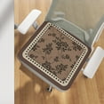 thumbnail image 6 of EazyTech French Style Vintage Floral Dining Chair Cushion Non-Slip - Washed Winter Plush Square Seat Pad 16x16 Inch Home Decor Gifts Brown, 6 of 6