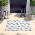 thumbnail image 2 of Colorful Dinosaur Assortment Flannel Non Slip Door Rugs,Washable Door Mats Indoor,Decorative Door Mats,Dirt-Resistant and Absorbent Doormat for Entrance,Bedroom,Kitchen,Bathroom,31.5"x17", 2 of 4