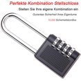 thumbnail image 4 of Combination Padlock Set of 2 - Anti-Rust 4 Digit Padlock - Weather Resistant - Ideal for School Locker Rooms, Gym, Cabinets, Tool Boxes, etc., 4 of 5