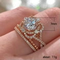 thumbnail image 2 of K-KED Pretty Rose Gold Plated Rings for Women Delicate Jewelry Cubic Zirconia Size 5-10-9, 2 of 5