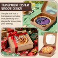 Food Container Display Store Pie Bakery Boxes with Clear Window, Square Clear Window Displays Treats ...