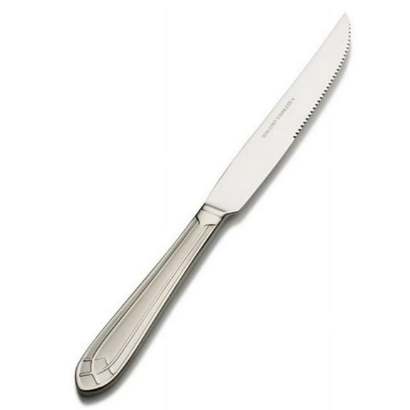 Bon Chef S1415 9.48 in. Viva Euro Solid Handle Steak Knife, Pack of 12