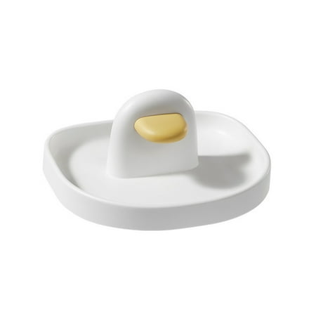 

NUOH Countertop Storage Rack with Handle Curved Catch Sink Heat Resistant Pot Lid Holder for Kitchen