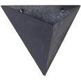 thumbnail image 6 of S/2 Diamond Shape Metal Modern Industrial Urban Design Vertical Planter Pockets Black Matte 14" & 11" H$$Garden &, 6 of 7