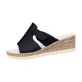 thumbnail image 2 of Maoxin Women's Sandals Fashion Casual Summer Style Solid Color Fish Mouth Wedge Heel Thick Bottom Sandals Sandals Women Black 43, 2 of 8