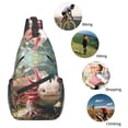 thumbnail image 5 of Sling Bag for Men, Colorful Axolotl Underwater Fanny Pack Crossbody Bags Shoulder Chest Bag, Small Gym Bag Anti Theft Crossbody Backpack Daypack for Travel Sports Running Hiking, 5 of 7