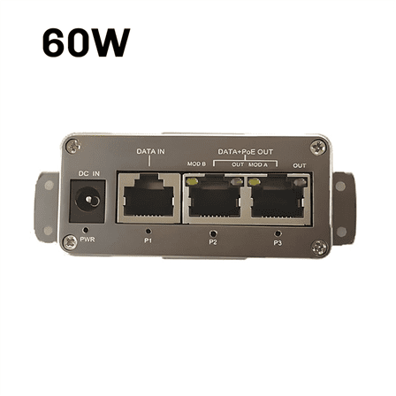 3 Port MINI Gigabit POE Injector Max 60w Output POE Injector