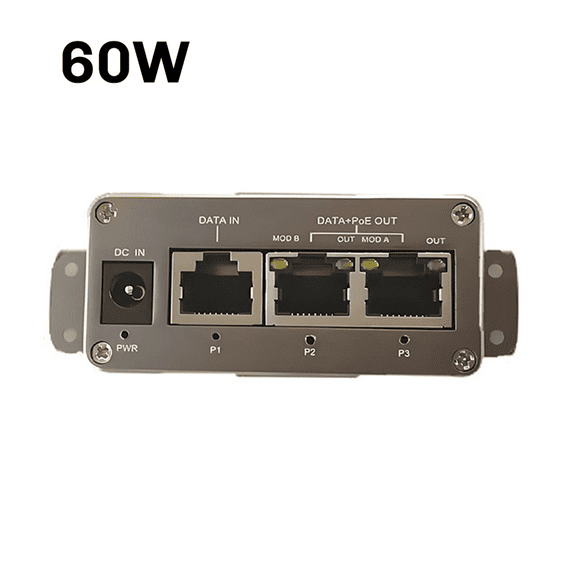 3 Port MINI Gigabit POE Injector Max 60w Output POE Injector