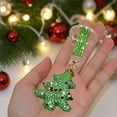 thumbnail image 5 of Mecorevxz Christmas Tree Shaped Keychain Cute Personalized Bag Pendant Genned with Diamonds,Christmas Gifts(green), 5 of 6