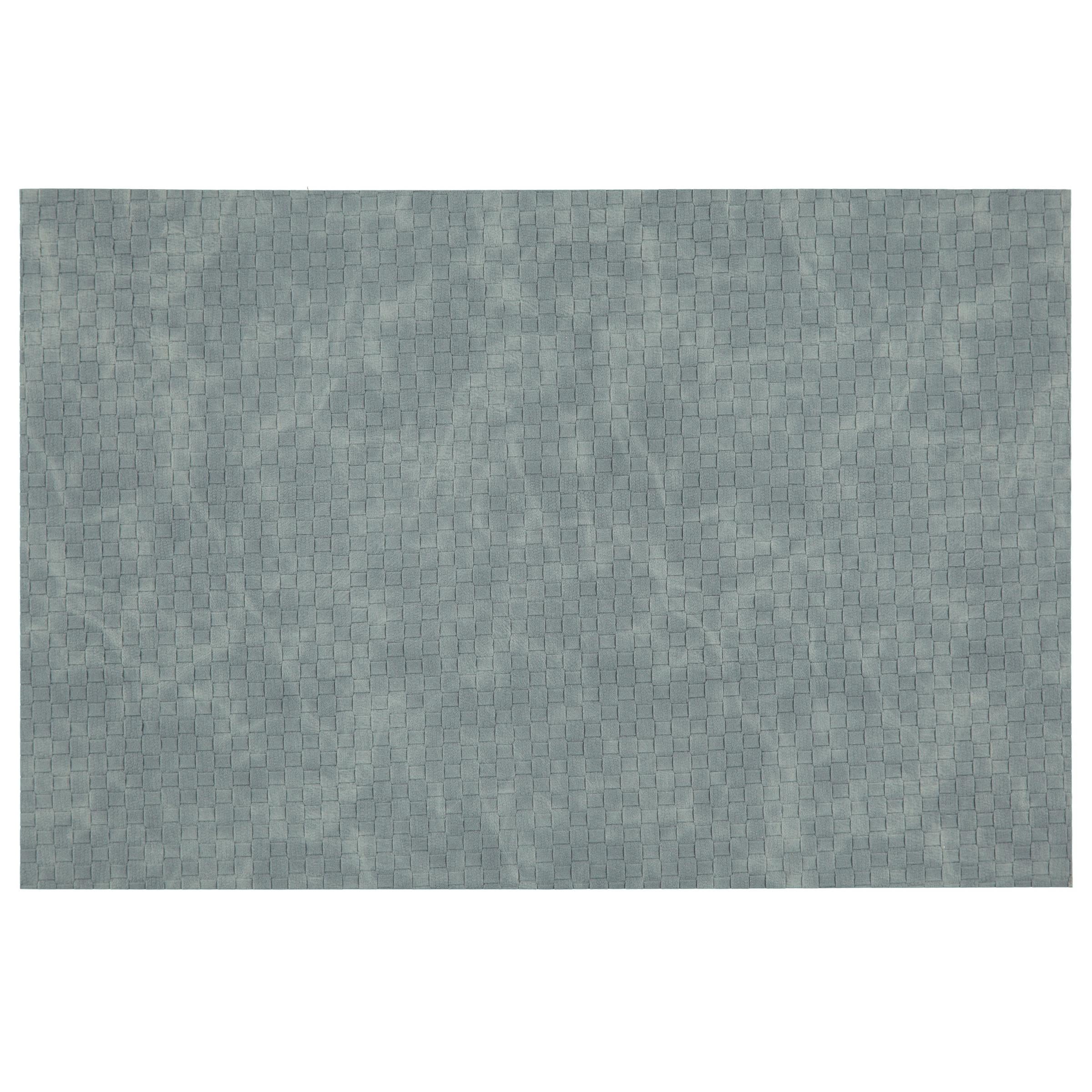 Ala Carte by Dainty Home Sorrento Basketweave Textured Faux Leather Placemats – Set of 4, Reversible, Non-Slip, Washable, Heat & Tear Resistant – 12x18 in Dining Table Mats
