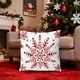 thumbnail image 5 of Funda de almohada navideña de 45 x 45 cm | Tejido de felpa corta supersuave | Diseños festivos de temporada para sofá cama | Cierre de cremallera oculta | 45 x 45 cm, 5 of 5