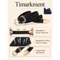 thumbnail image 3 of Timarkment 2Pcs Belts for Women Black and Blue Belt Stretch Braided Womens Belts for Jeans Dresses, 3 of 6