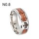 thumbnail image 3 of Anillo de banda unisex Qarigey para Boda y Aniversario Tamaño 6, 3 of 6