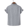 thumbnail image 4 of LVHAOGJOB Womens Short Sleeve Tees V Neck Shirts Cotton Pullover Button Down Tunic Ruffle Tops for Women Graphic, 4 of 9