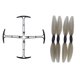 thumbnail image 1 of 4x Drone de bajo ruido de liberación rápida Propeller Quadcopter Blade Props con hélices Protector de cubierta de parachoques para HS175 D65 X500 X30, 1 of 8