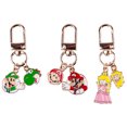 thumbnail image 3 of 12-Pack Mario Video Game Character Enamel Metal Keychains - Collectible Figurine Key Rings with Question Block & Power-Up Charms​​, 3 of 6