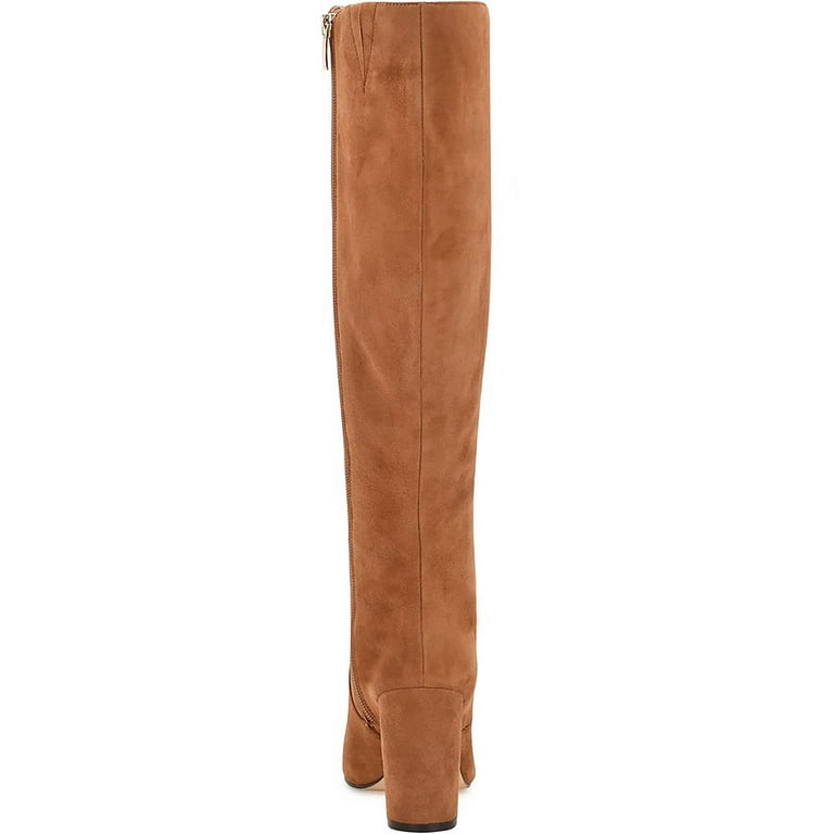 Nine West Womens Danee Leather Pointed Toe Knee High Boots Walmart
