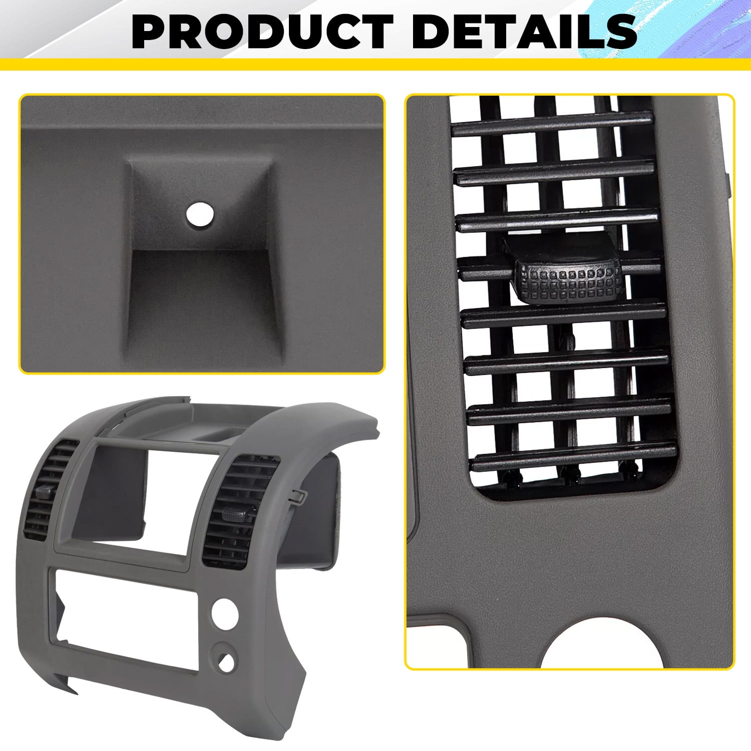 Kojem Center Instrument Panel Bezel Lid for 2005-2020 Nissan Kojem Center Instrument Panel Bezel Lid for 2005-2020 Nissan