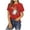 Red, variant on Yuhangmm Womens Halloween Shirts Halloween Tee Casual Short Sleeve Crew Neck Top Holiday Party Outfit with Spooky Graphic Grey M