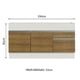 thumbnail image 3 of Mueble De Cocina Madesa 2 Cajones 2 Puertas 150 Cm Marron Madesa G241539BGL, 3 of 9