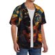 thumbnail image 2 of Balery Starry Night Cat Guitarist Camisa Casual de Manga Corta con Botones para Hombre, Texturizada, Estilo Cubano, para Playa, Verano-3X-Large, 2 of 5