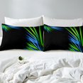 thumbnail image 3 of Erosebridal 3D Glowing Comforter Cover Queen, Modern Abstract Bedding Queen Size, Geometry Striped Decor, Reversible 3pcs（No Comforter）, 3 of 6