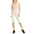 thumbnail image 4 of Sofra Women & Plus Wide Wastband Active Stretch Workout 21" Cotton Biker Shorts (S-3XL), 4 of 4