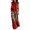 Red, variant on Women Casual Pant Suits, 2‑Piece Halter Sleeveless Chiffon Blouse And Leopard Gradient Wide Leg Pants Set, Breathable Resort‑Style Co‑Ordinated Outfit, XS‑S‑M‑L‑XL‑XXL‑XXXL, True To Size