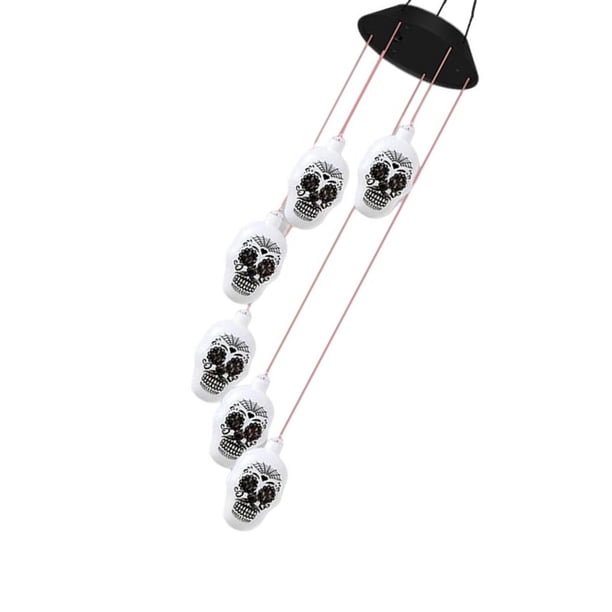 Ounissouiy Campanilla de viento de plástico Lámpara colgante de campanilla de viento Luces LED de ambiente Type3 NO3
