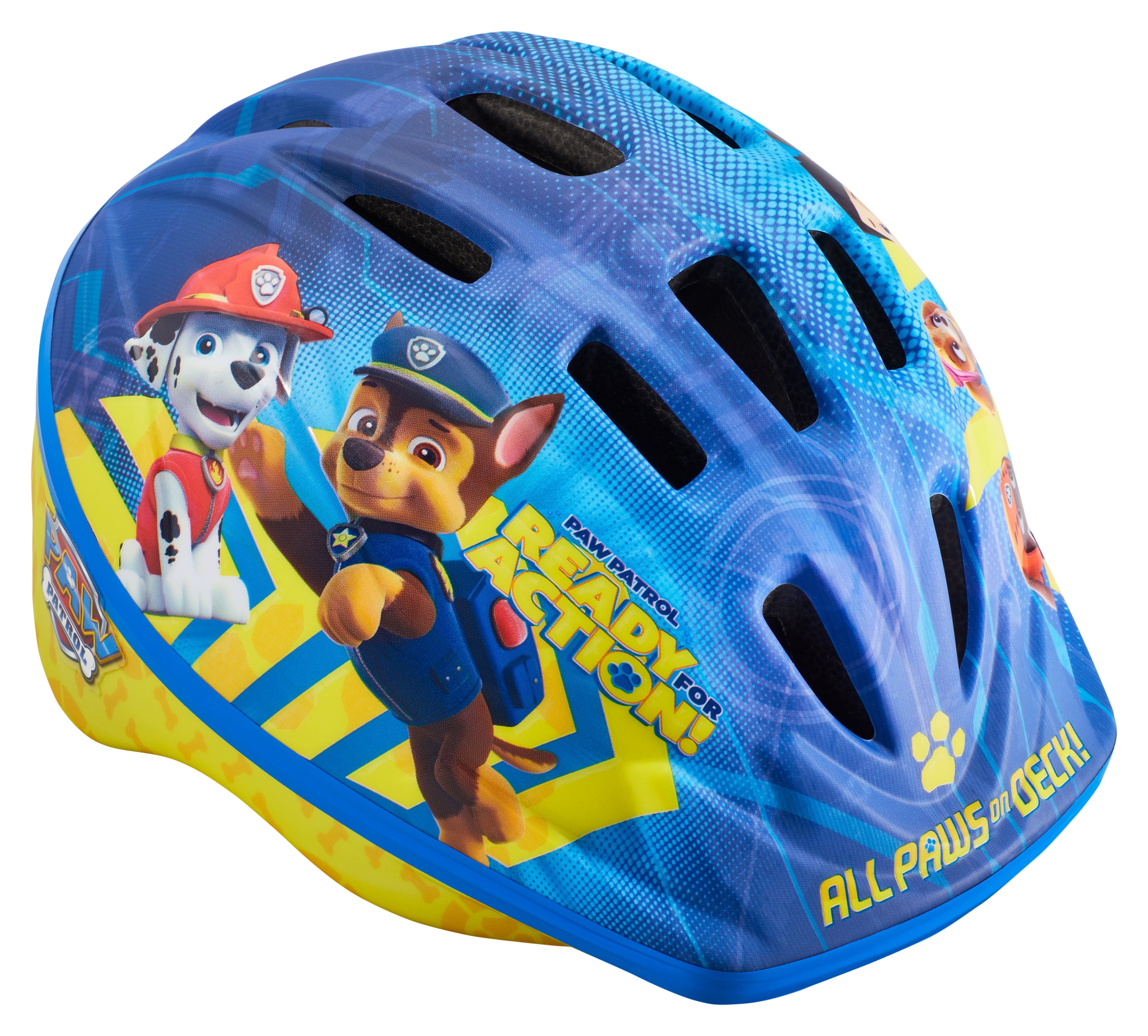 Nickelodeon Paw Patrol: Bike Helmet for Toddlers, Ages 3-5, Blue & Yellow