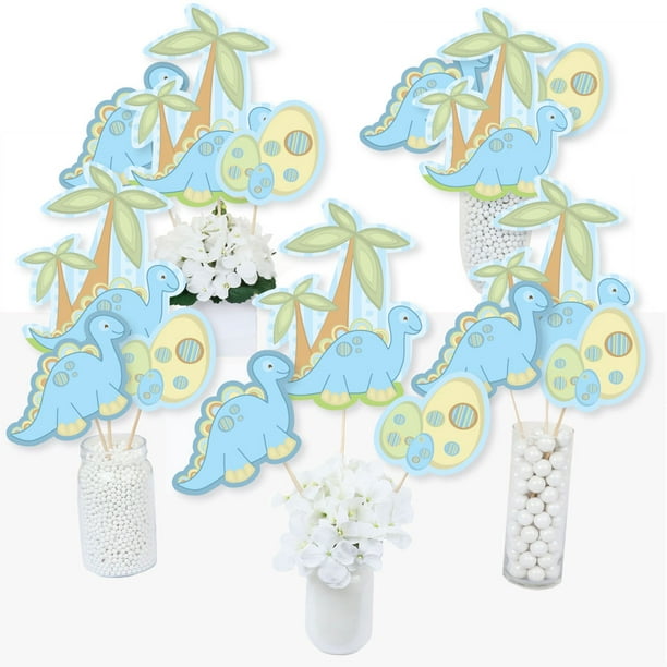 Baby Boy Dinosaur Baby Shower or Birthday Party Centerpiece Sticks