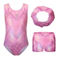 thumbnail image 1 of Baywell Gymnastics Leotards for Girls Sparkly One-Piece Pro Kids Unitard Biketards Pink 5-14Y, 1 of 12