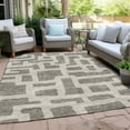 thumbnail image 6 of Addison Rugs Chantille Indoor/Outdoor Transitional Lines Taupe Washable Rectangle Rug, 5' x 7'6", 6 of 6