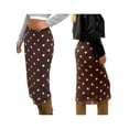 thumbnail image 2 of LMLYSoH Women's Casual Midi Skirt Elegant Dot Print Slim Fit Knee Length Skirt for Party Work Daily Wear, 2 of 8