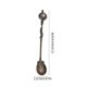 thumbnail image 4 of MTBLYS Cucharas de metal talladas vintage | Cucharas para remover | Cucharas de café y té | Cucharas de postre | Vajilla occidental para el hogar | Exquisito diseño en relieve | 12,5 cm, 4 of 7