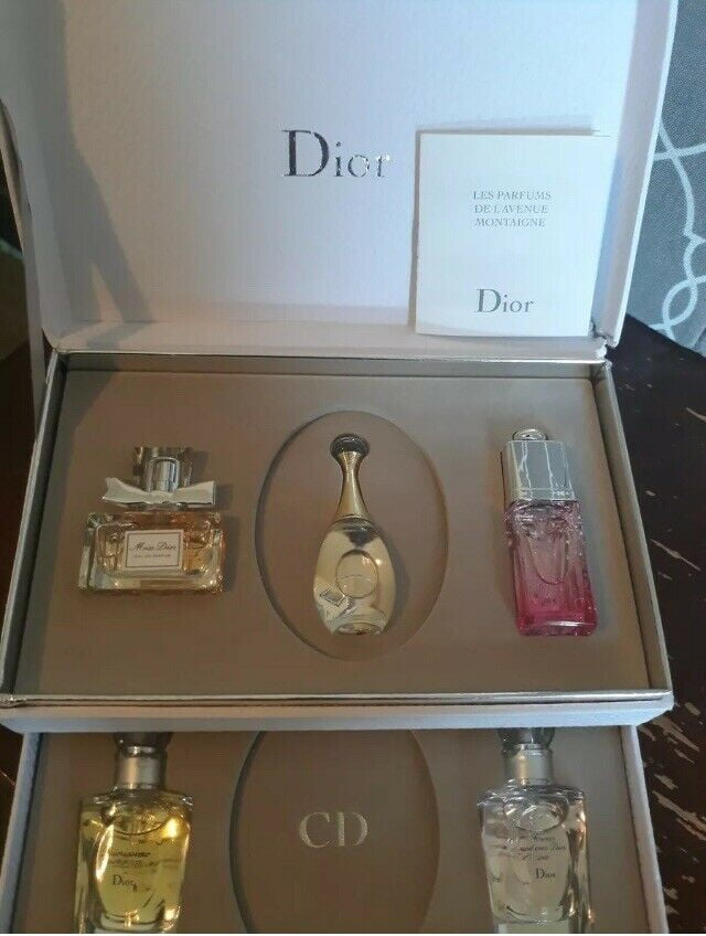 Christian Dior 4 in 1 5ml x 4 Miniature Gift Set Red Box Perfume for  Women  Blushy Lady