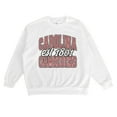 thumbnail image 5 of Women's Gameday Couture White South Carolina Gamecocks Oversized Faded Formation Premium Fleece Sweatshirt, 5 of 5