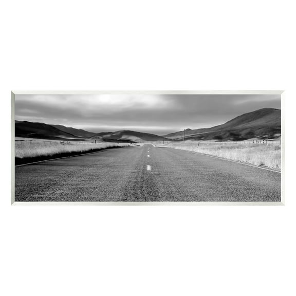 Stupell Industries Country Road Landscape Landscape Photography Unframed Art Print Wall Art, 17 x 7