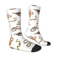 thumbnail image 4 of Yiaed Snake Print Great elasticity Crew Socks Sports socks for Men and Women, 4 of 5