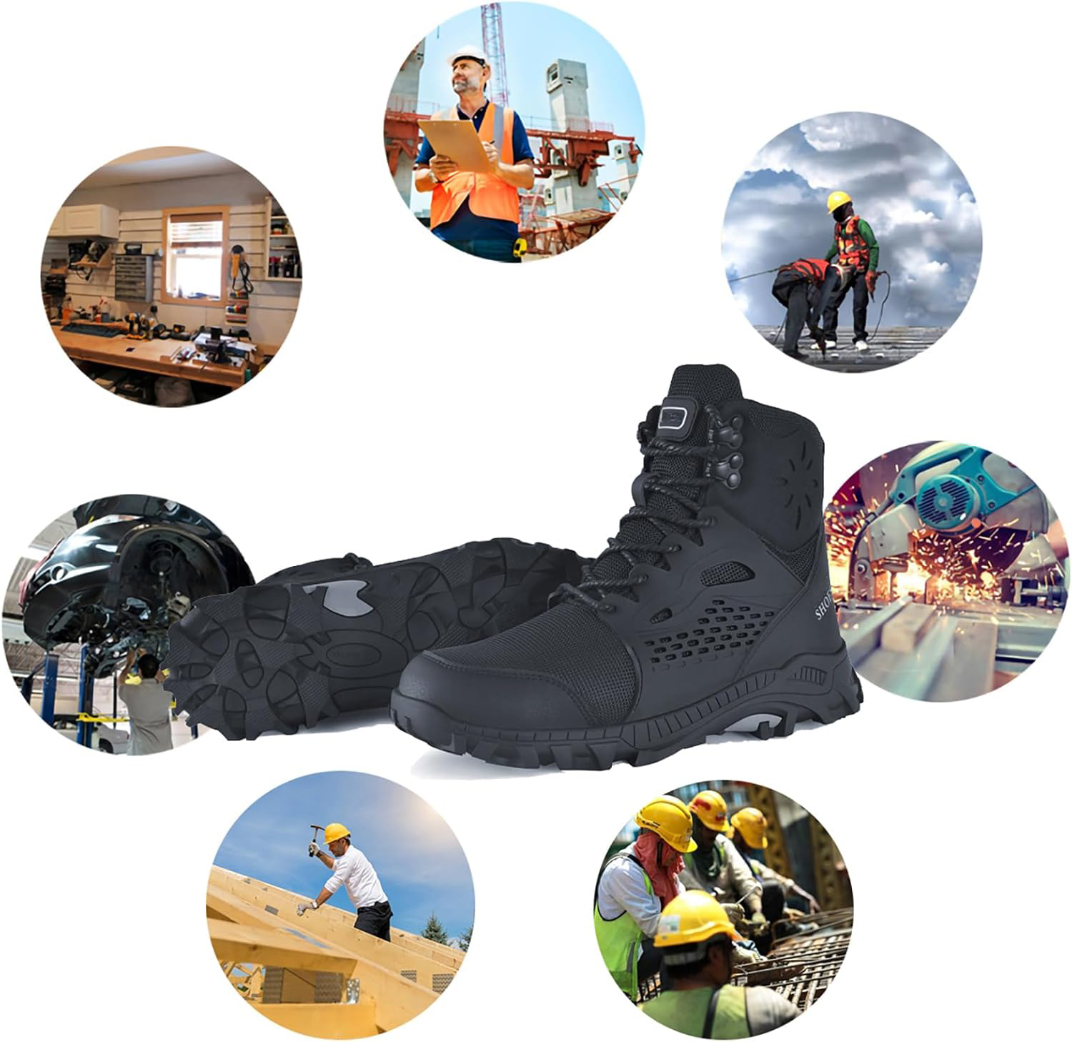 Suystex Men's Steel Toe Waterproof Work Boot photo 6
