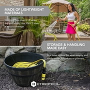 HydroTech FlatJacket 5/8 x 100ft Flexible Garden Hose– Kink-Free, Lightweight, Burst-Proof