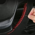 thumbnail image 3 of 38cm Universal Auto Steering Wheel Cover Breathable Suede Hand Sewing Braid Nonslip Vehicle Parts With Needle Thread, 3 of 6