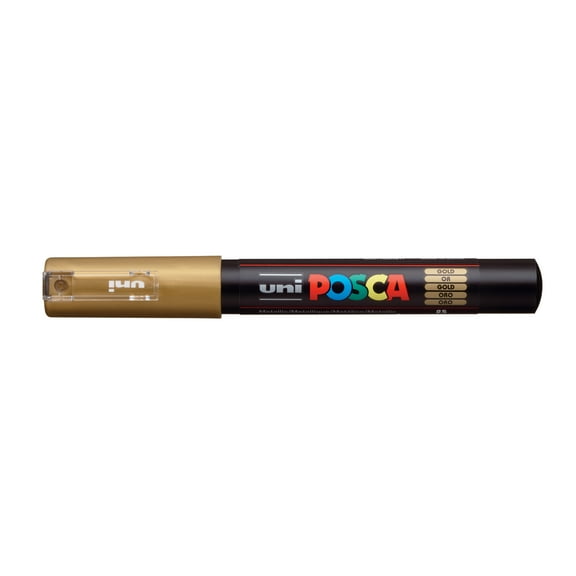 POSCA Paint Marker, PC-1M Extra Fine, Gold