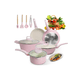 thumbnail image 1 of Batería De Cocina Juego De Sartenes Antiadherente 12 Piezas Xtellar rosa, 1 of 4