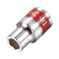 thumbnail image 1 of Unique Bargains 1/2-Inch Drive by 10mm Shallow Socket w Red Band, Cr-V, 6-Point, Metric, 1 of 4