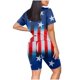 thumbnail image 4 of Puntoco Conjunto de dos piezas para mujer, camiseta de manga corta con cuello redondo y pantalones cortos de cintura alta Puntoco Puntoco-6242, 4 of 5