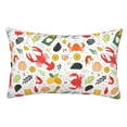 thumbnail image 1 of Fotbe Crabs Shrimps Funda de Almohada Decorativa Estilo Occidental, Lujo en Algodón, Fundas para Almohadas King, Cojín Estampado para Decoración del Hogar-16"x24", 1 of 6