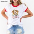 thumbnail image 3 of Camiseta Vintage de Freddie Mercury para mujer, ropa de la banda de la Reina, camiseta de Hip Hop para mujer, camiseta Hipster de Rock Retro, Tops para mujer 2024, 3 of 5