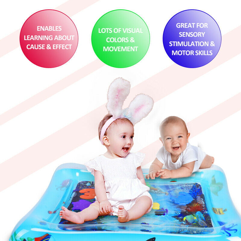 Large Inflatable Baby Water Mat Novelty Play Kids Children Infants Funny 60*51cm 